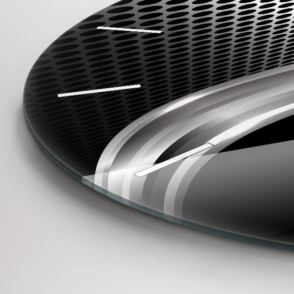 Horloge ronde Abstraction du black metal