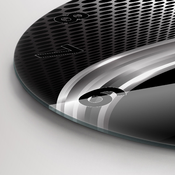 Horloge ronde Abstraction du black metal