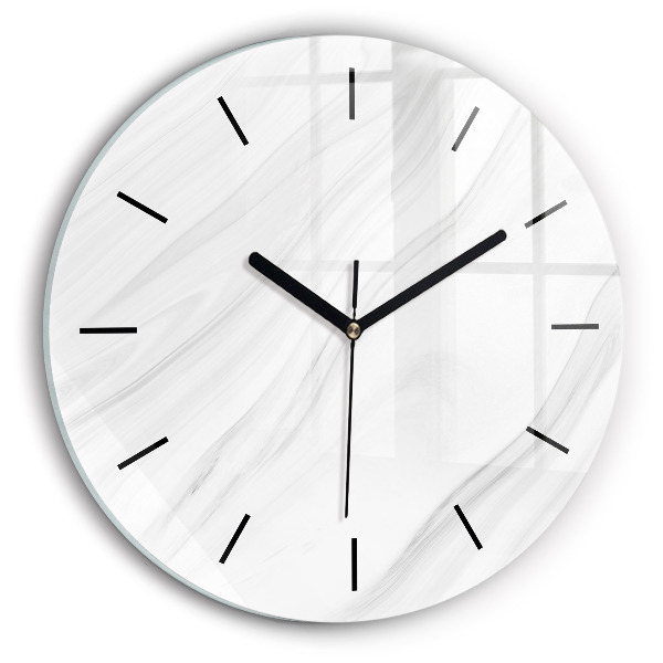 Pendule murale ronde Marbre décoratif