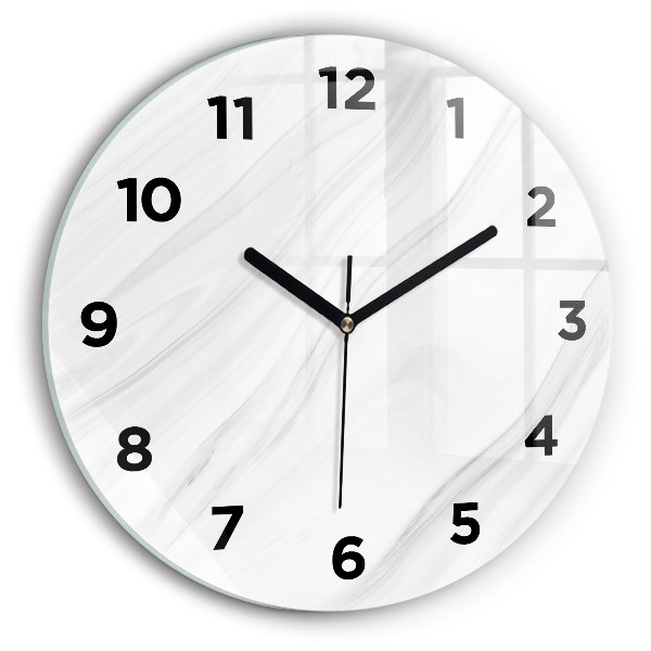 Pendule murale ronde Marbre décoratif