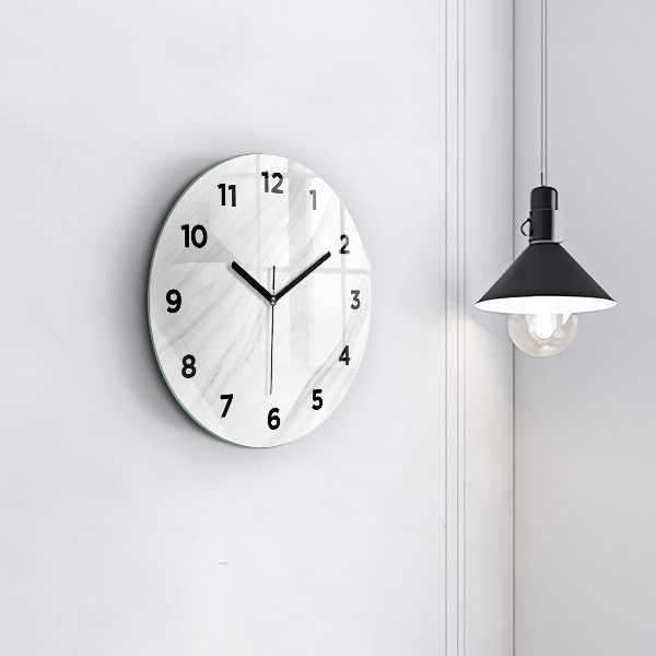 Pendule murale ronde Marbre décoratif