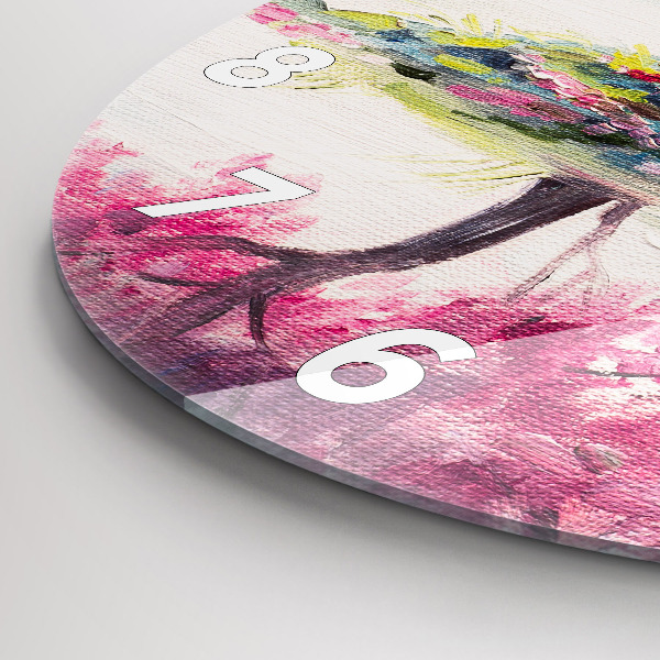 Horloge ronde 'Mosaïque d''arbres'