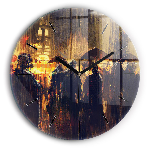 Horloge ronde 'L''impressionnisme dans l''art Place du Marché'
