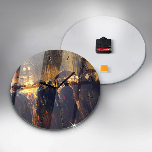 Horloge ronde 'L''impressionnisme dans l''art Place du Marché'