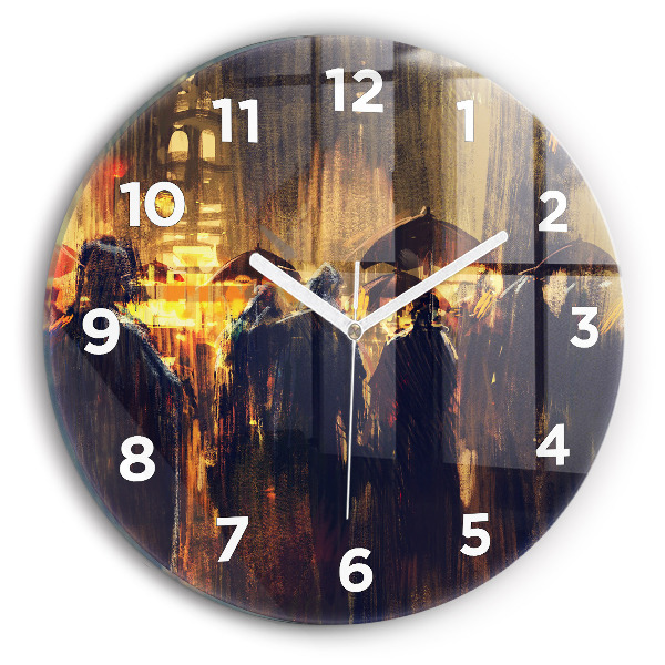 Horloge ronde 'L''impressionnisme dans l''art Place du Marché'