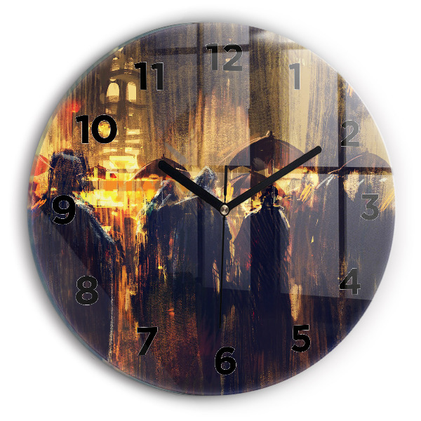 Horloge ronde 'L''impressionnisme dans l''art Place du Marché'