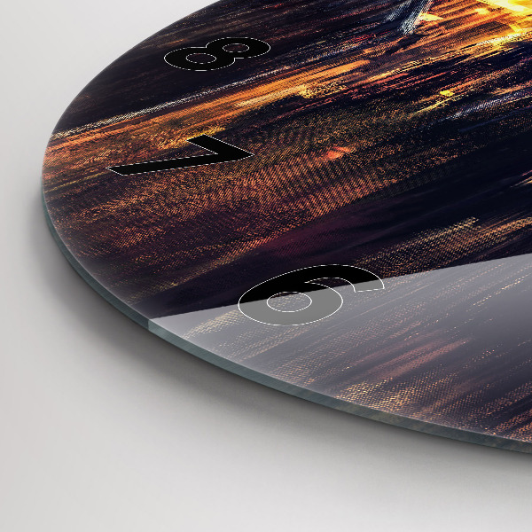 Horloge ronde 'L''impressionnisme dans l''art Place du Marché'