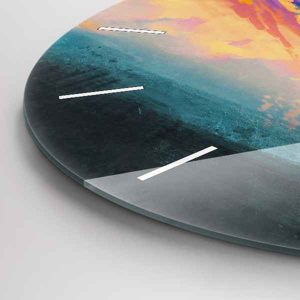 Horloge ronde Ciel abstrait