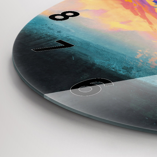 Horloge ronde Ciel abstrait