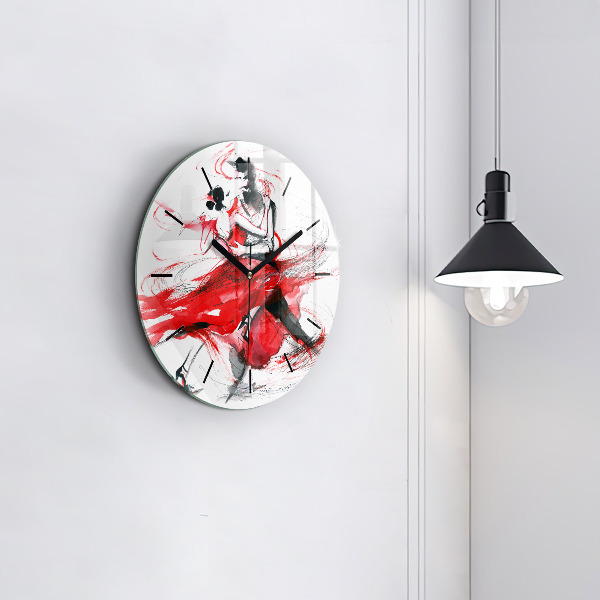 Horloge ronde Couple dansant