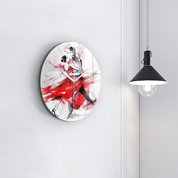 Horloge ronde Couple dansant
