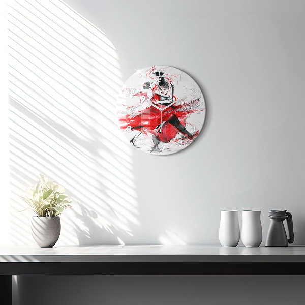 Horloge ronde Couple dansant