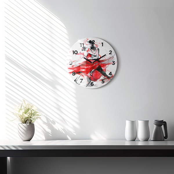 Horloge ronde Couple dansant