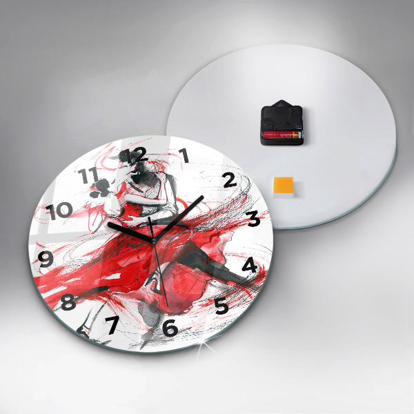 Horloge ronde Couple dansant