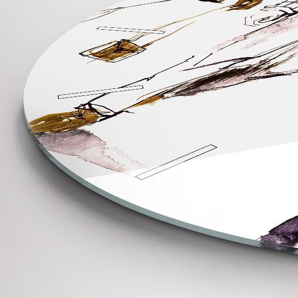 Horloge ronde Femme et homme