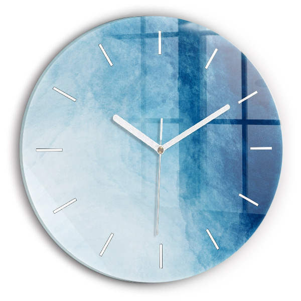 Pendule murale ronde Dégradé bleu