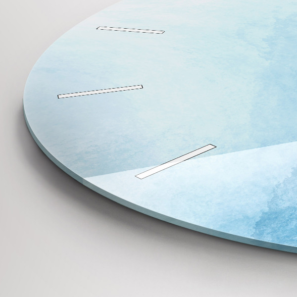 Pendule murale ronde Dégradé bleu