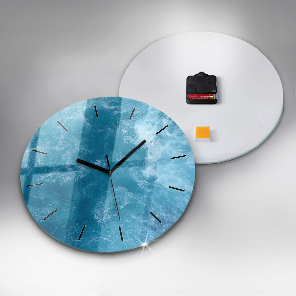 Horloge ronde Eau de mer