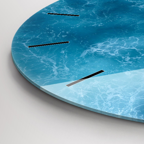 Horloge ronde Eau de mer