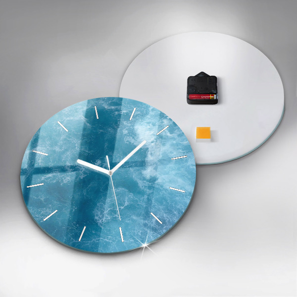 Horloge ronde Eau de mer