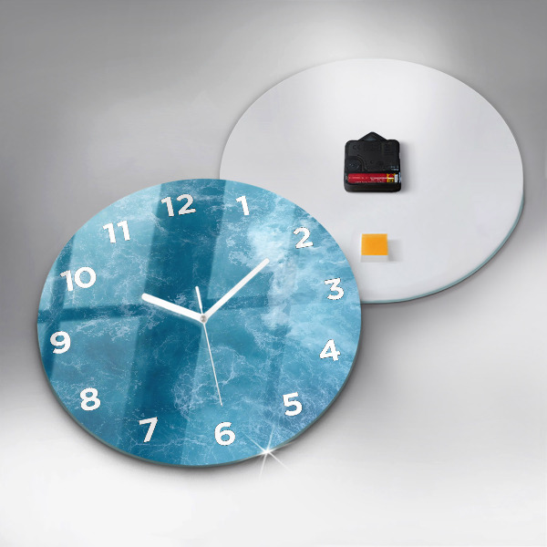 Horloge ronde Eau de mer
