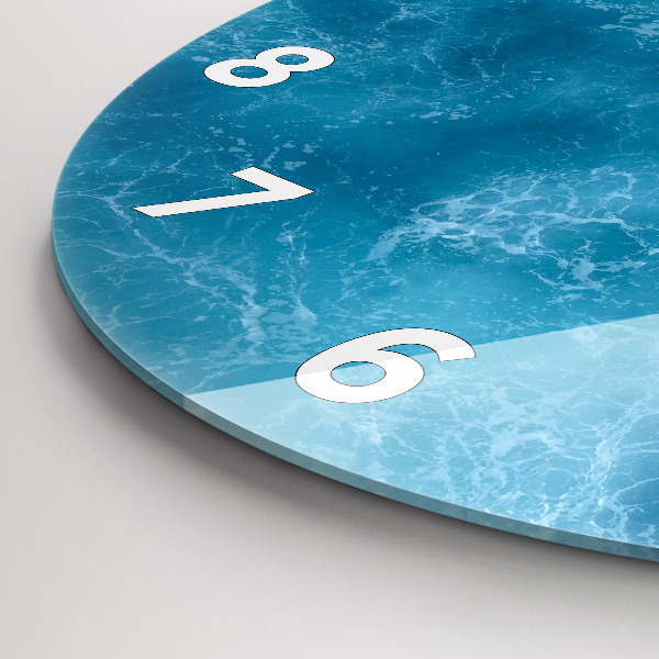 Horloge ronde Eau de mer