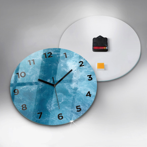Horloge ronde Eau de mer