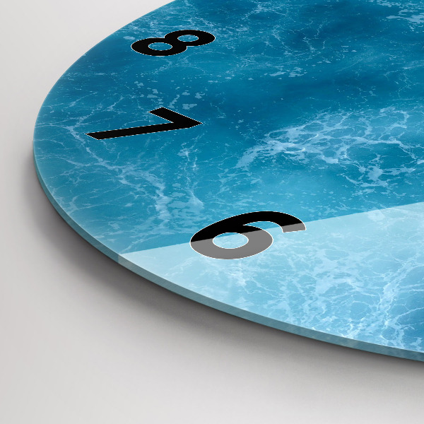 Horloge ronde Eau de mer