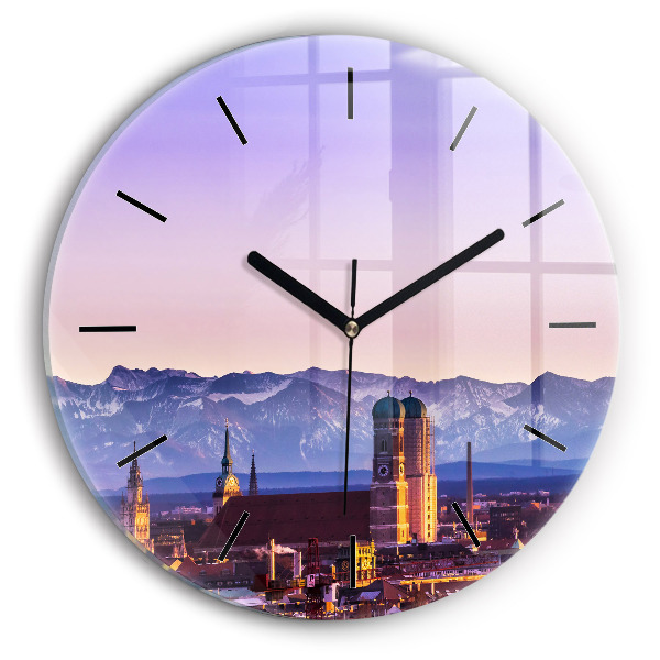 Horloge ronde Alpes allemandes Munich