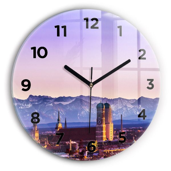 Horloge ronde Alpes allemandes Munich