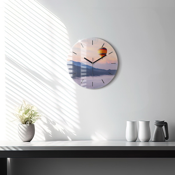 Horloge ronde Beau paysage