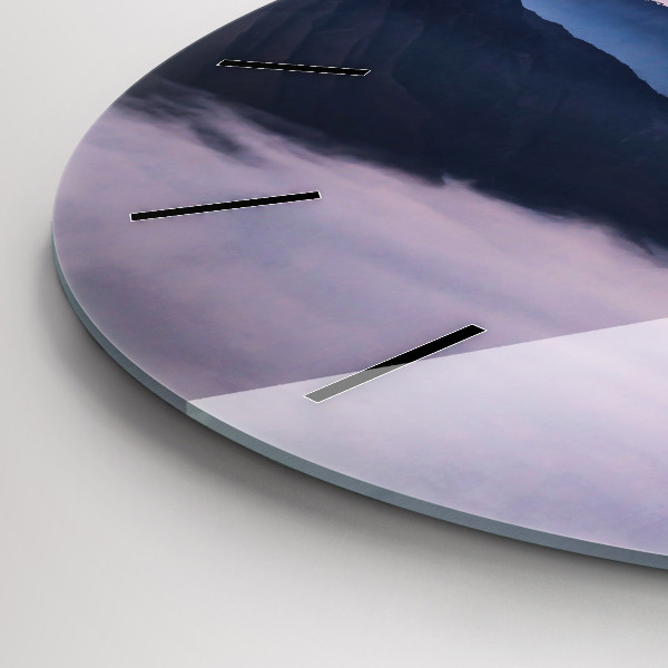 Horloge ronde Beau paysage