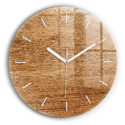 Horloge ronde Bois clair