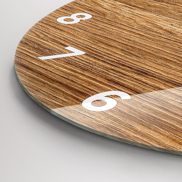 Horloge ronde Bois clair