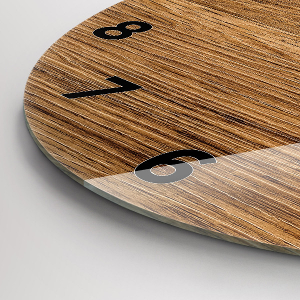 Horloge ronde Bois clair