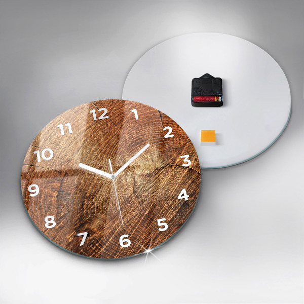 Horloge ronde 'Vieille souche d''arbre'