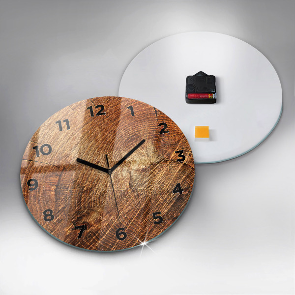 Horloge ronde 'Vieille souche d''arbre'
