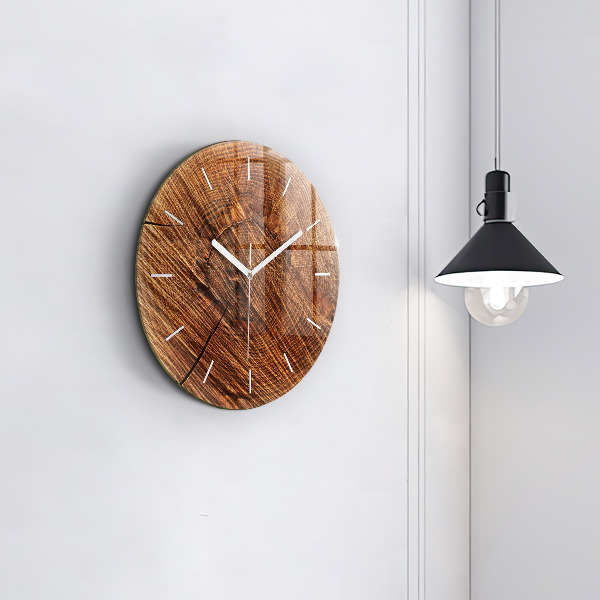 Horloge ronde Bois décoratif