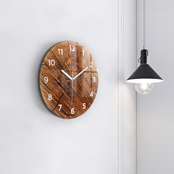 Horloge ronde Bois décoratif