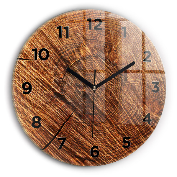 Horloge ronde Bois décoratif