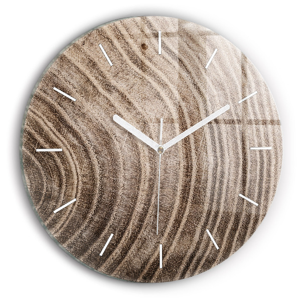Pendule murale ronde Tronc