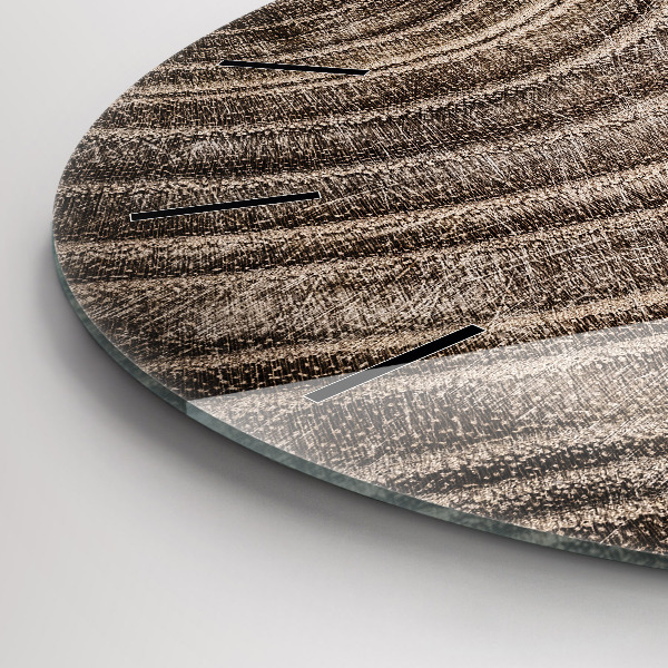 Pendule murale ronde Tronc