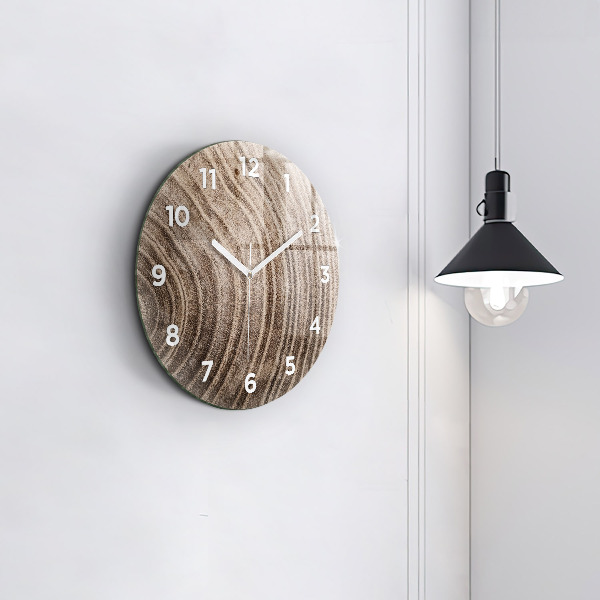 Pendule murale ronde Tronc