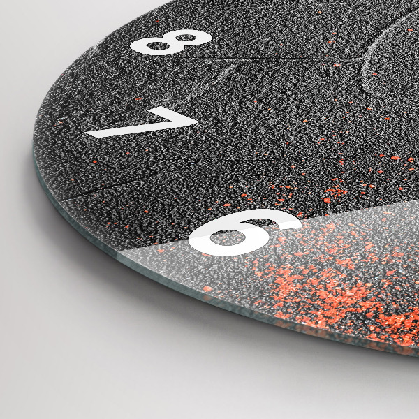 Pendule murale ronde Poivrons rouges