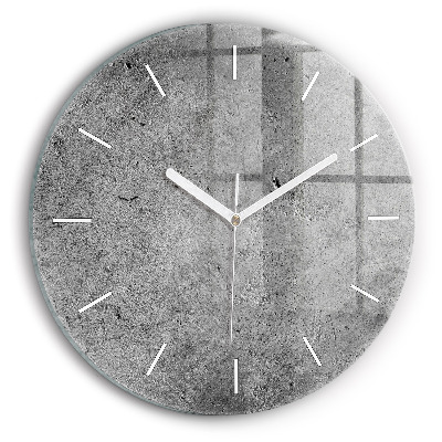 Pendule murale ronde Mur industriel