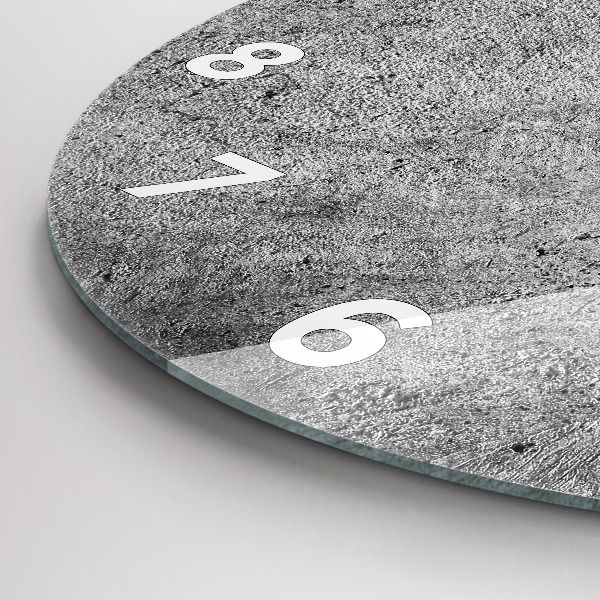 Pendule murale ronde Mur industriel