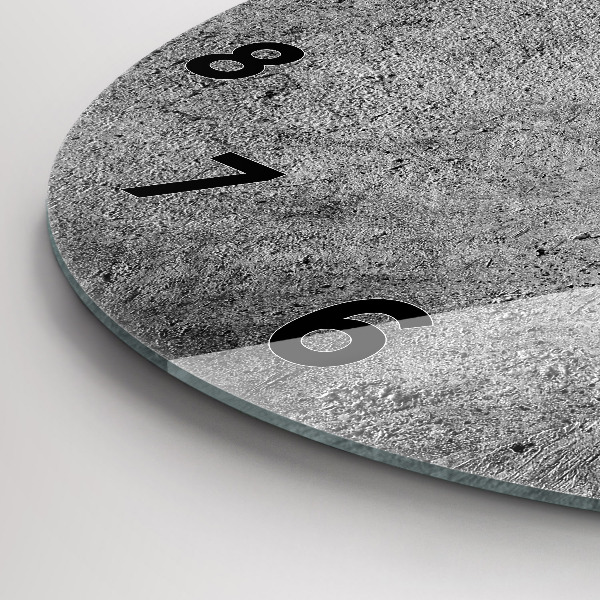 Pendule murale ronde Mur industriel