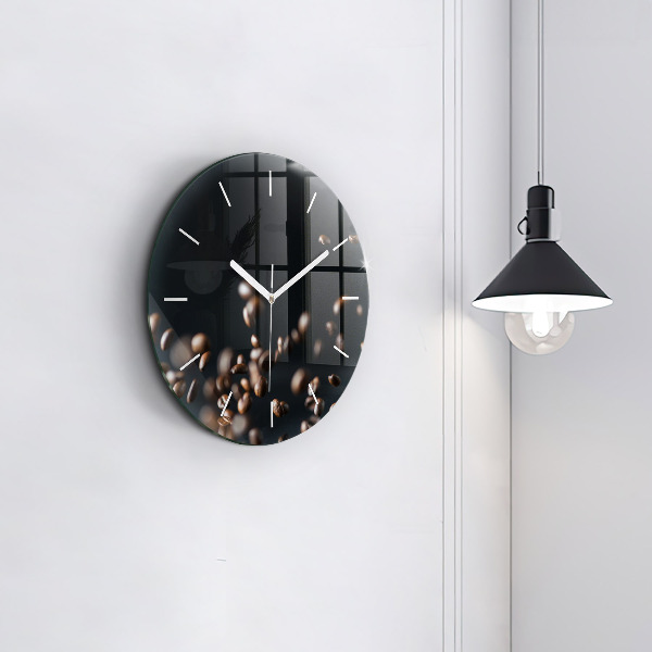 Horloge ronde Café en grains