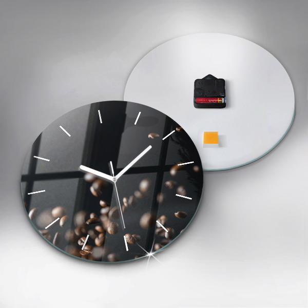 Horloge ronde Café en grains