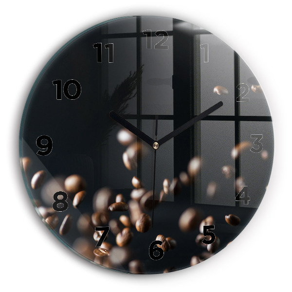 Horloge ronde Café en grains